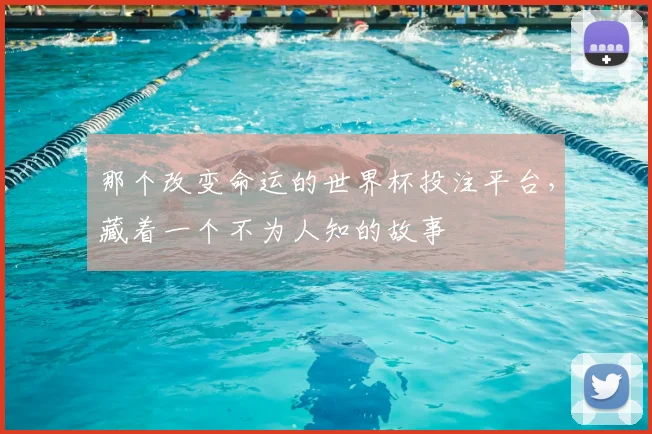 那个改变命运的世界杯投注平台，藏着一个不为人知的故事